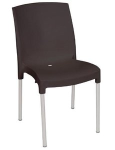 Bolero Stapelbare Zwarte Bistro Stoel | Zithoogte 45 cm.  | Per 4 stuks