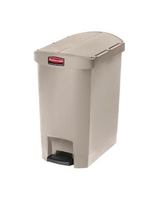 Rubbermaid Slim Jim End Step Pedaalemmer Beige | 30 Liter | 31,1x49,7x(H)56,6cm