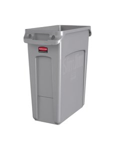 Rubbermaid Slim Jim Afval Container met Luchtsleuven  | 60 Liter | 64(h) x 56(b) x 28(d)cm