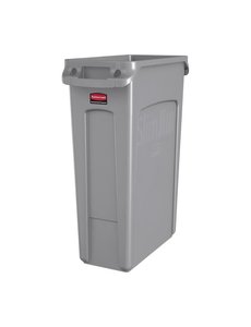 Rubbermaid Slim Jim Afval Container met Luchtsleuven  | 87 Liter |  76(h) x 28(b) x 51(d)cm