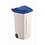 Rubbermaid Afvalcontainer met deksel 100 Liter |  53x51xH85cm. | 4 Kleuren