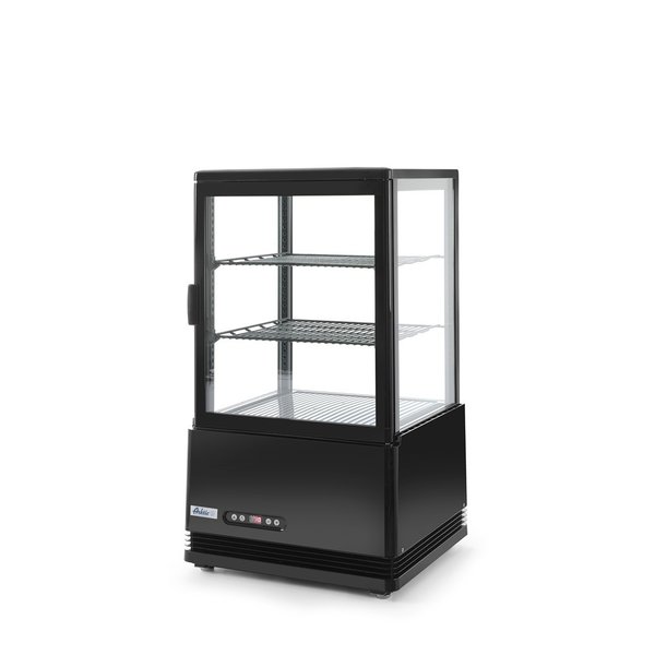 Hendi/Arktic Arktic Koelvitrine 58 liter zwart | 2 tot 6° C | 452x406xH816mm.