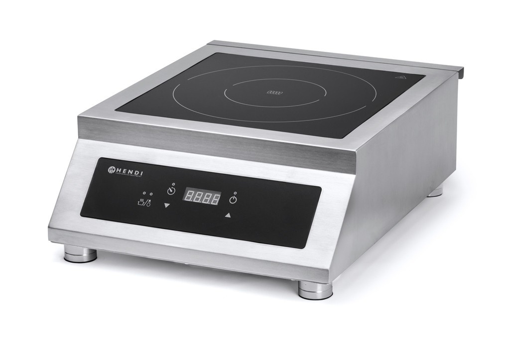 Hendi Inductiekookplaat | Model 5000 D XL | 5000W/400V | 40x51,5x(H)17cm, foto 2 van 2