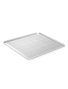 Hendi Geperforeerde tray  met 4 randen aluminium | GN 2/3 - 354x325xH10mm