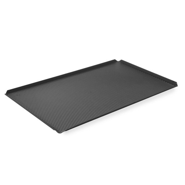 Hendi Tray GN 1/1 met 4 randen | Geperforeerd |  Teflon Coating | 530x325x(H)10mm