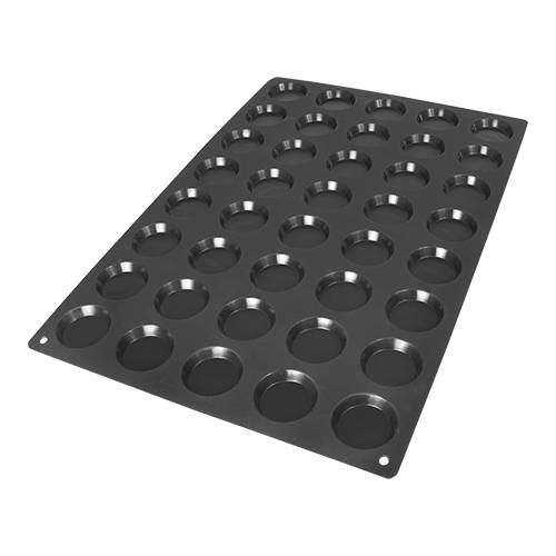 Silikomart Bakmat Tartelettas | Bakerynorm | 60x40cm. | Cap. 40 stuks