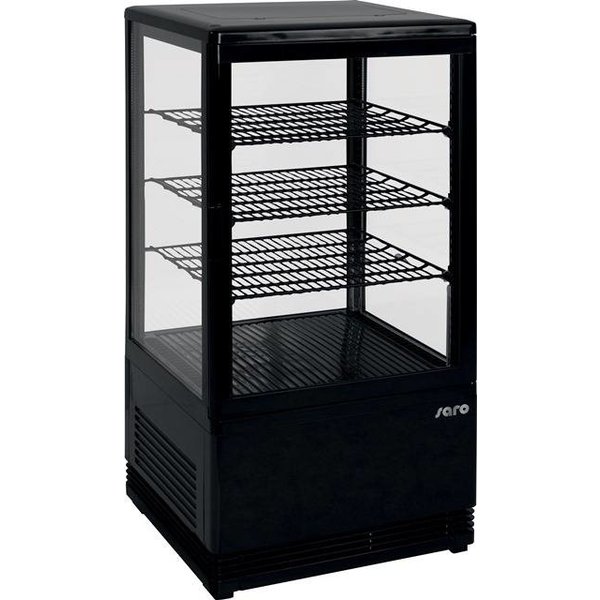 Saro Koelvitrine Mini Zwart | 70 liter | B428 x D386 x H810 mm