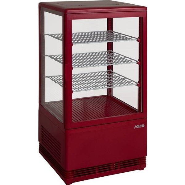 Saro Saro Koelvitrine mini rood 70 liter |  428x386xH810 mm | 330-10031