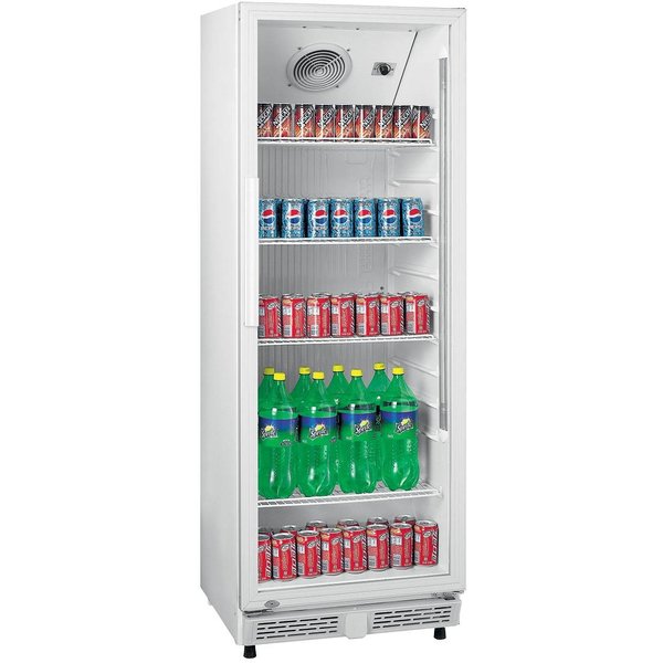 Saro Display koelkast met glazen deur 230 liter | 0 / +10 °C | 53x64xH144cm