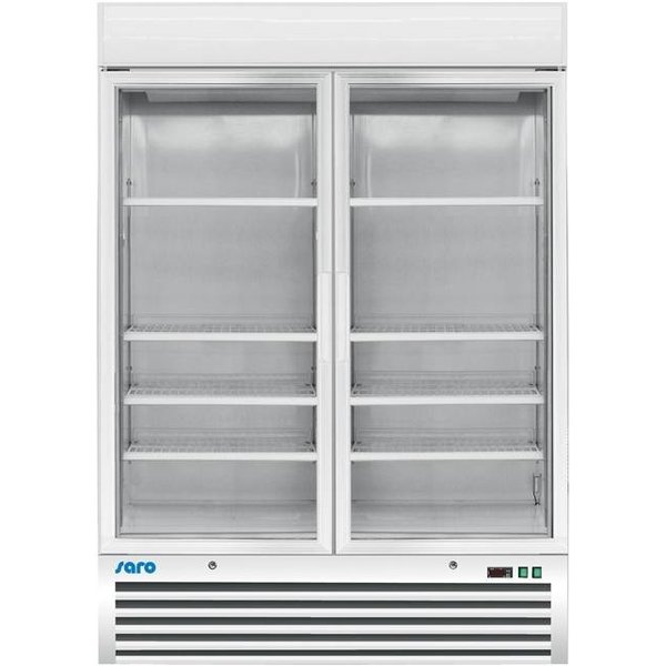 Saro Saro Vrieskast met 2 Glasdeuren Wit | 1078 Liter |  -18 / -24 °C | 137x700x(H)198,5cm