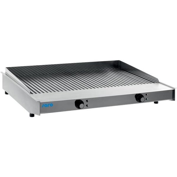 Saro Elektrische grill met 2 zones | 8kW/400V | 79x70x(H)15cm