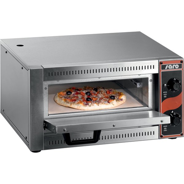 Saro Pizzaoven voor Pizza Ø 33 cm. Tafelmodel | 230V/2.5kW | +50/+300 °C | B530xD430xH290mm.