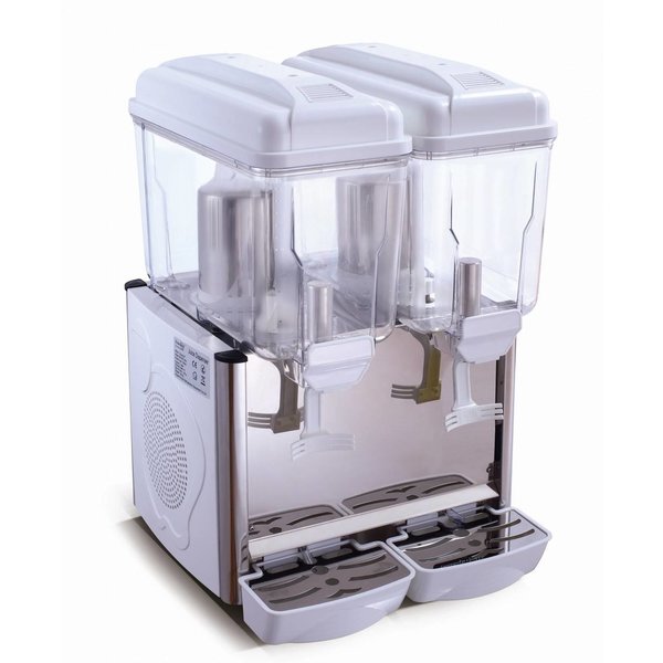 Saro Koude drank dispenser wit | 2x 12 Liter | 230V/370W | Temp. +3/+8 °C