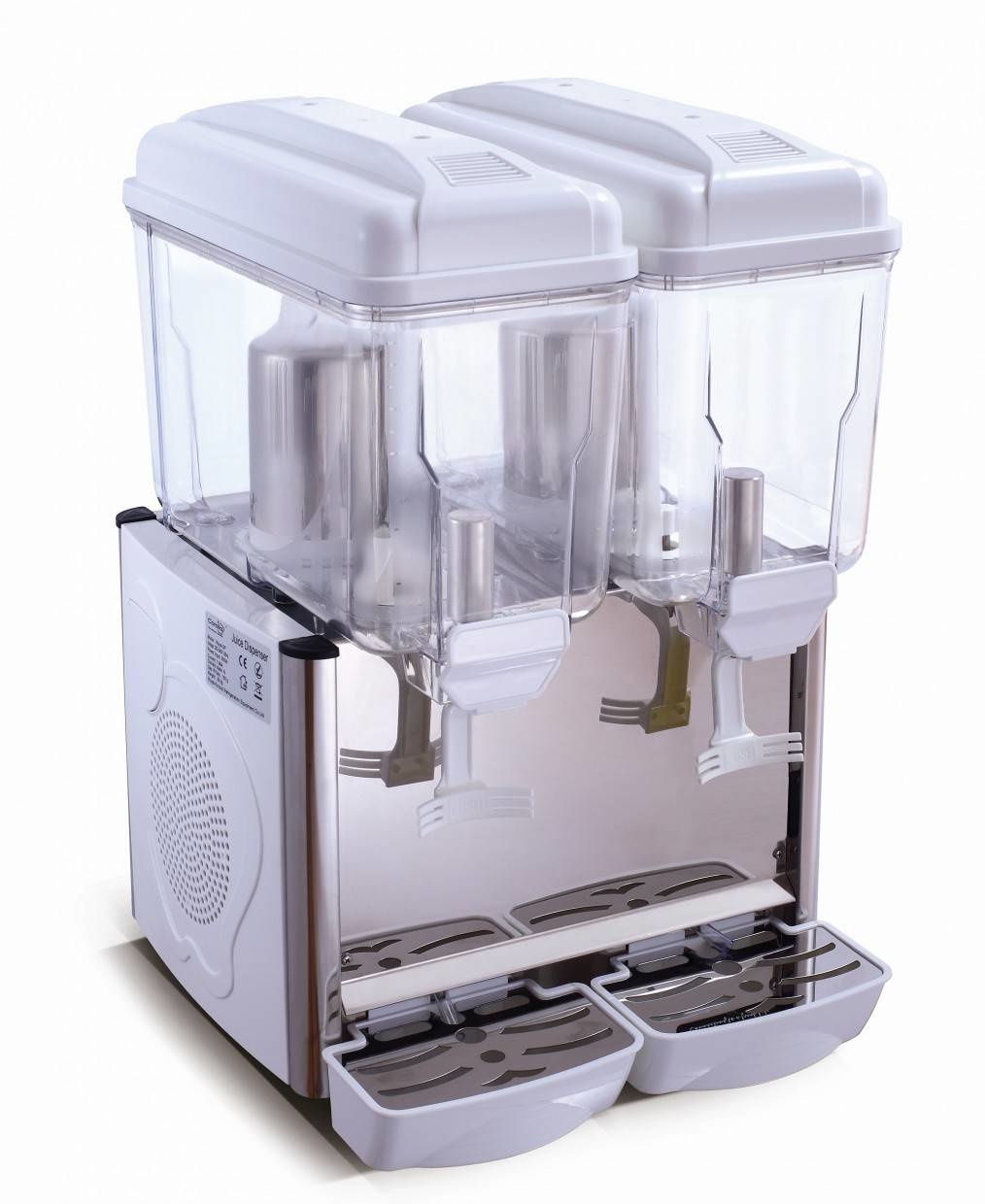 Saro Koude drank dispenser wit | 2x 12 Liter | 230V/370W | Temp. +3/+8 °C