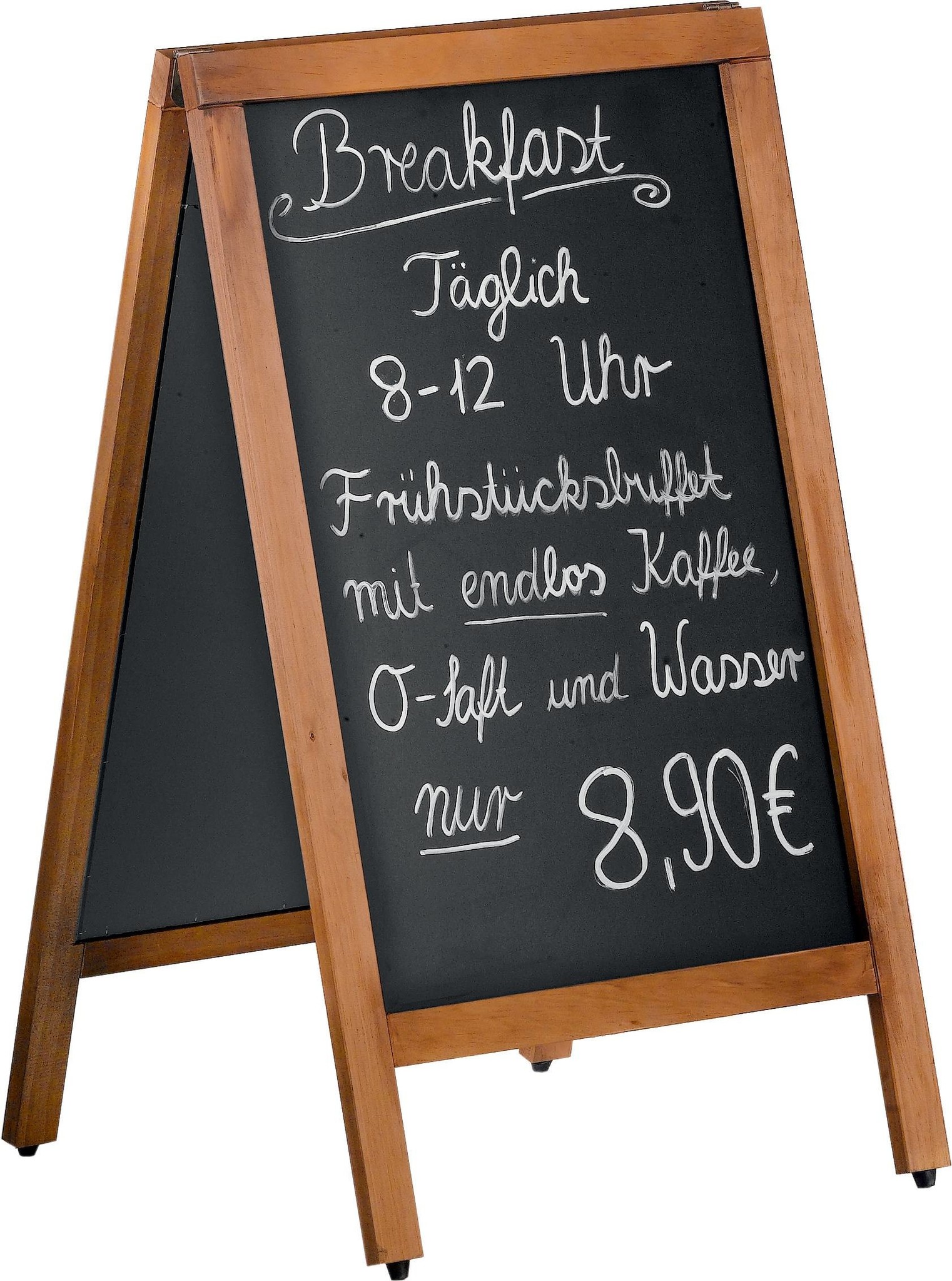 Saro Stoep Krijtbord Duplo | Frame Dennenhout | 50 x 85 cm