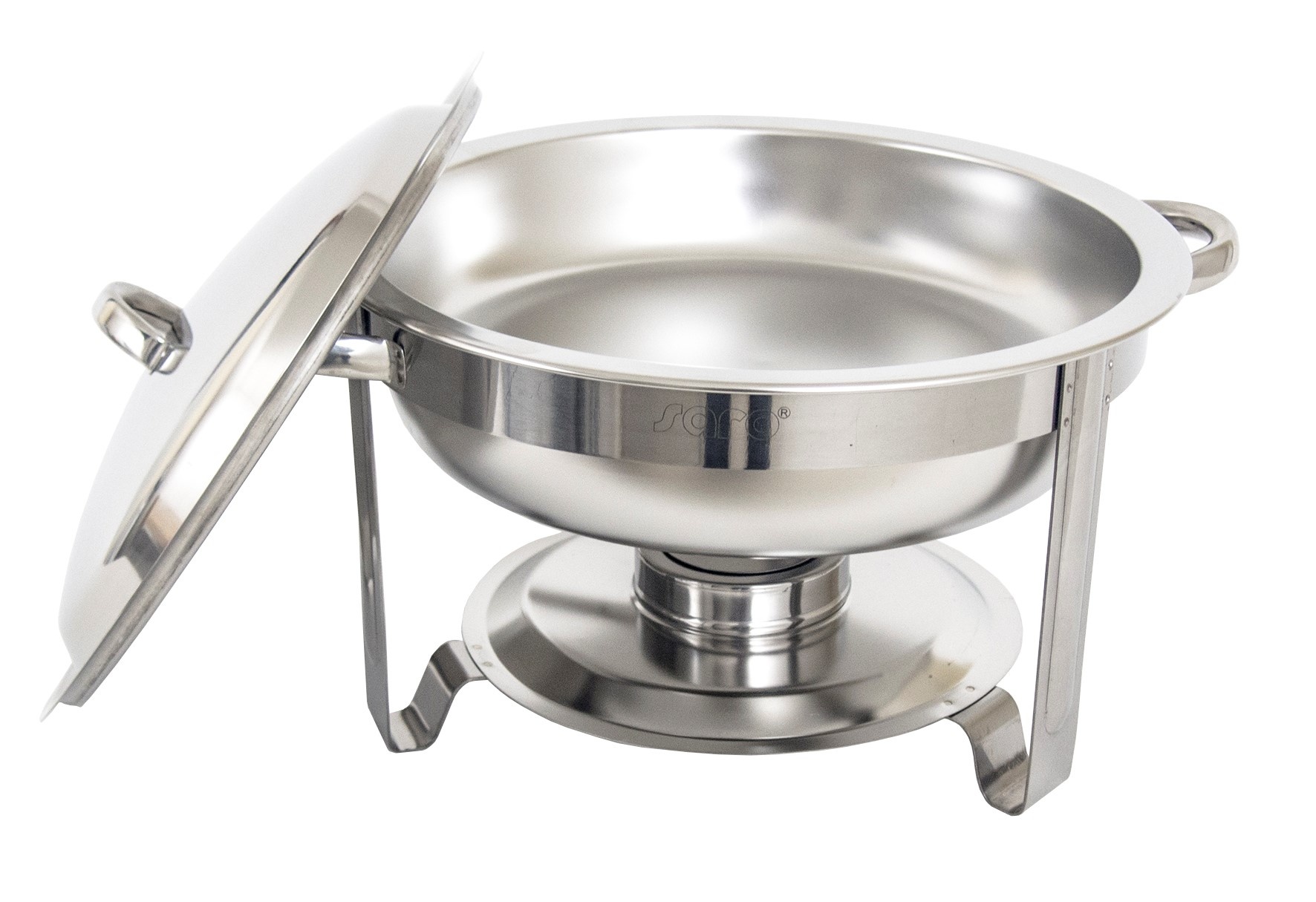 Saro Ronde Chafing Dish | RVS Gepolijst | Ø 340 mm. | 4 Liter, foto 2 van 2