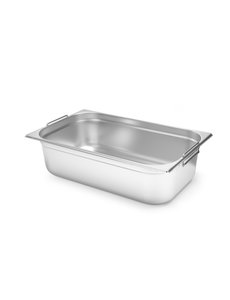 Hendi Gastronormbak met Handgrepen 1/1 - 65mm - BudgetLine RVS | 530x325mm.