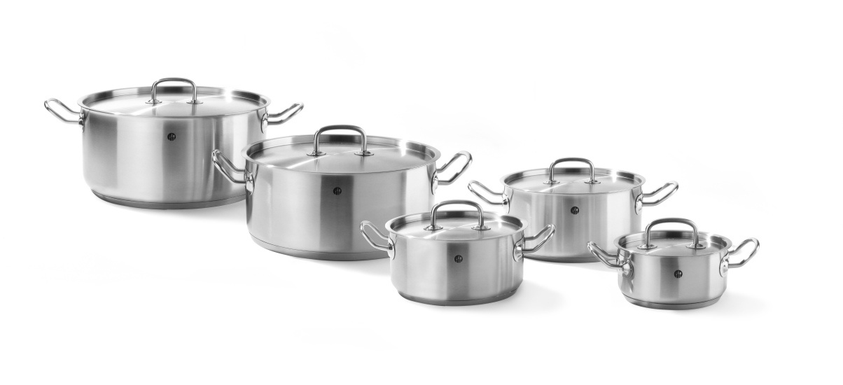 Hendi Kookpan met Deksel Kitchen Line | Laag model | Keuze uit 5 maten, foto 2 van 2