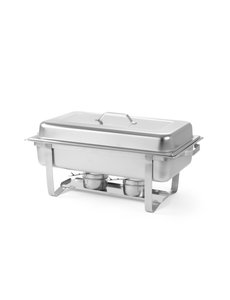 Hendi Chafing Dish GN 1/1 | Max. 65 mm diep | Set van 2 stuks