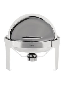 Olympia Chafing dish met roltop 6 liter | Hoogglans RVS