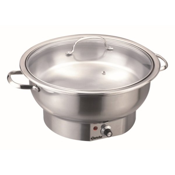 Bartscher Elektrische Chafing Dish | Rond | 3,8 Liter | 650Watt | 10 °C tot 85 °C