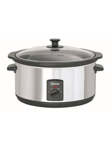 Bartscher Slowcooker met keramische binnenpan  6,5 liter  | 320Watt