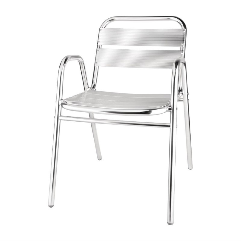 indruk Terughoudendheid Ondergedompeld Stapelbare aluminium terras stoelen kopen? Bolero U501 | 24Horeca -  24Horeca.nl