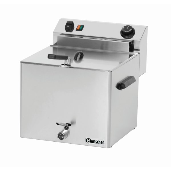 Bartscher Friteuse met aftapkraan 10 Liter Professional |  400V / 8,1kW | 450x390xH375m