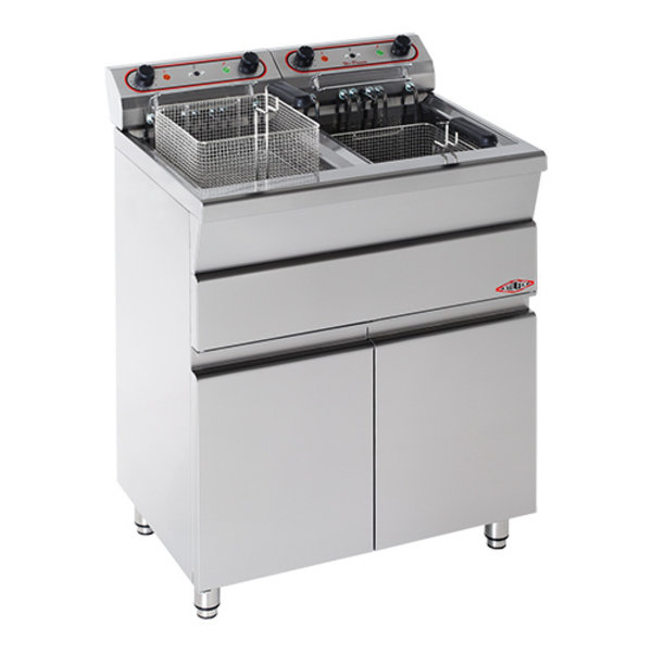 Stilfer Friteuse met Onderstel  | 2x 9 Liter | 2x230V/2x3.5kW | 620x580x(H)870mm