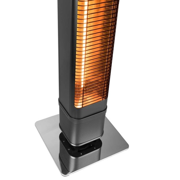 Eurom Terrasverwarmer Heat and Beat Tower | 6 standen | Inclusief speakers | Elektrisch 2200W  | 20 – 25 m²