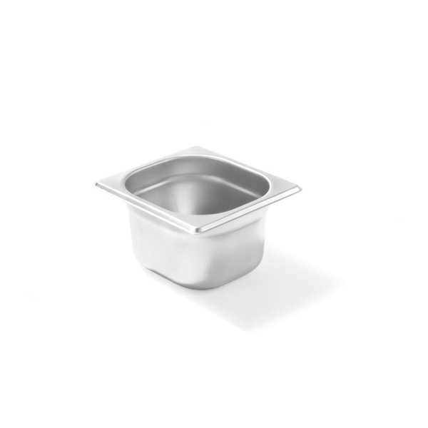 Hendi Gastronormbak 1/6 - 65mm - Budget Line RVS | 176x162mm.