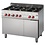 Gastro-M Gasfornuis met Oven | Gastro-M 650 Series | 6 Branders | 110cm Breed