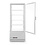 Hendi/Arktic Arktic Koelvitrine 98 liter wit | 2 tot 6° C | 452x406xH1116mm.