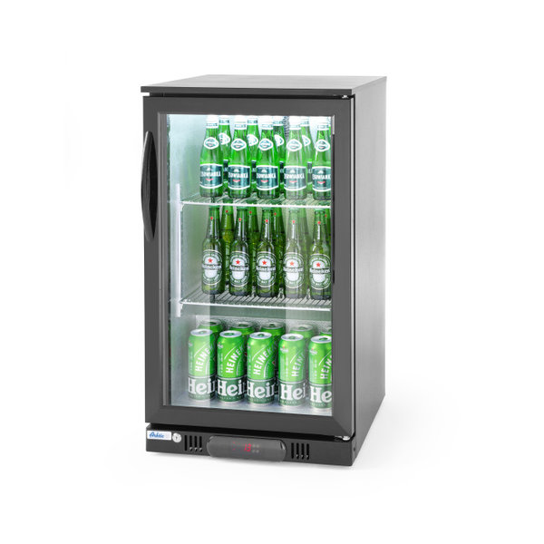 Arktic Arktic Barkoelkast met glazen deur zwart 118 liter | 2/10°C |  500x500xH900 mm.