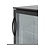 Arktic Hendi Barkoelkast met glazen deur zwart 118 Liter |  500x500xH900 mm.