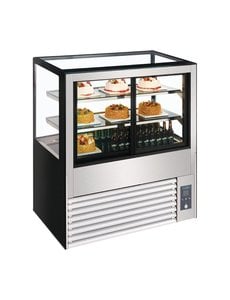 Polar Gebaksvitrine koelvitrine  385 liter | +2°C tot +8°C | 120Hx120x68cm.