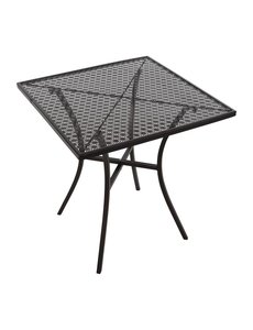 Bolero Stalen zwarte bistrotafel vierkant | 70x70xH71 cm