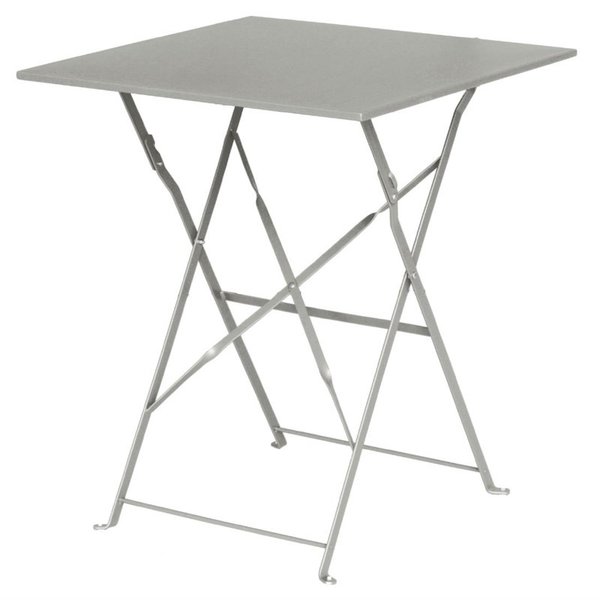 Bolero Opklapbare Stalen Vierkante Tafel | Grijs | 60x60x(H)71cm