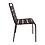 Bolero Stalen stoel stapelbaar zwart  | Zithoogte 45cm | Per 4 stuks