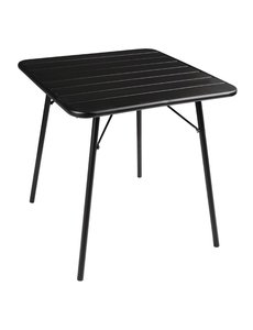 Bolero Stalen tafel opklapbaar vierkant zwart | 70x70xH71cm