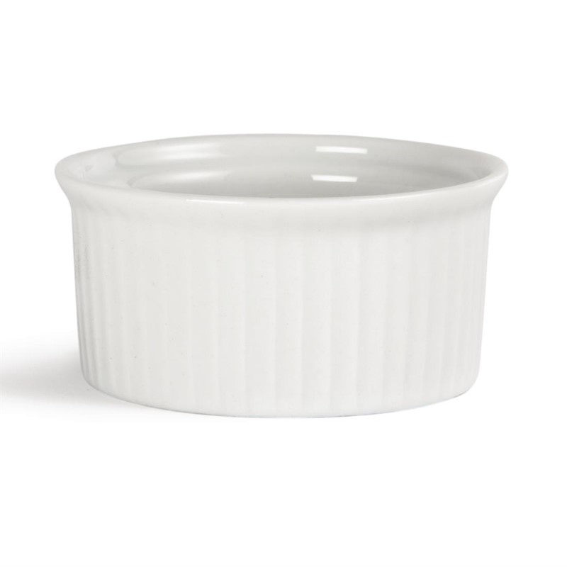 Olympia Olympia Ramekin geribbeld wit porselein | 7(Ø)x(H)3,3cm | 12 stuks
