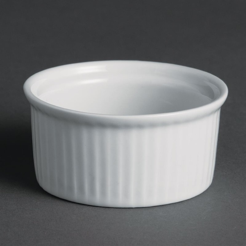 Olympia Olympia Ramekin geribbeld wit porselein | 7(Ø)x(H)3,3cm | 12 stuks, foto 2 van 2