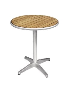 Bolero Ronde Tafel met Essenhout Blad | Ø60x(H)72cm