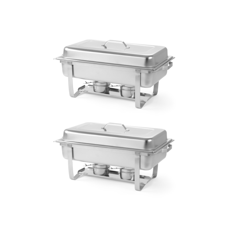 Hendi Hendi Chafing Dish GN 1/1 | Max. 65 mm diep | Set van 2 stuks, foto 5 van 5