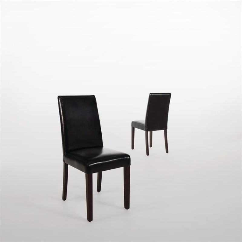 Bolero Kunstlederen Stoel Zwart | 2 stuks, foto 6 van 6