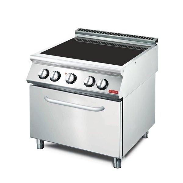 Gastro-M Keramische kookplaat met Elektrische Oven | Gastro M 700 Plus | 80x70x(H)85cm