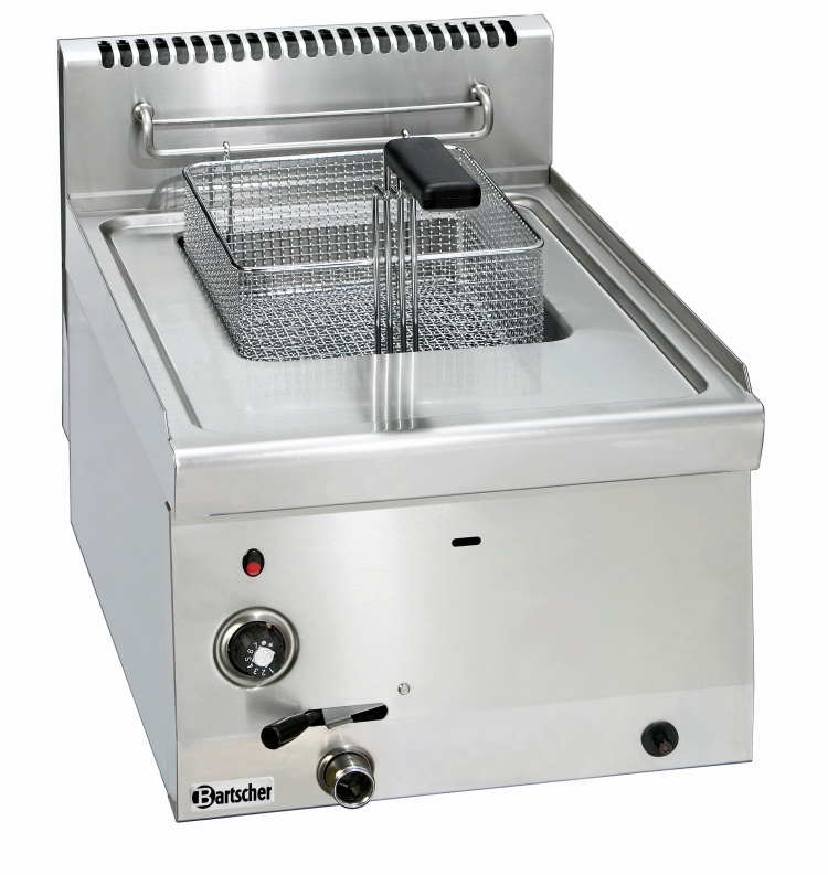 Bartscher Gasfriteuse met Aftapkraan 8 Liter | 6.7kW | 40x60x(H)29 cm.