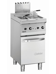 Bartscher Aardgas Friteuse met Onderstel | 2x 7 Liter | 40x70x(H)85cm