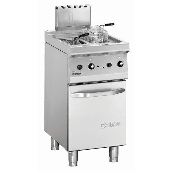 Bartscher Aardgas Friteuse met Onderstel | 2x 7 Liter | 40x70x(H)85cm