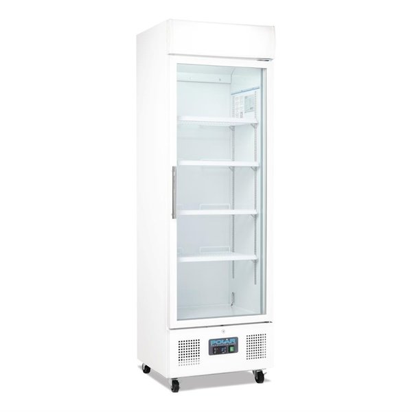 Polar Display koeling met glazen deur 336 Liter | +2°C tot +8°C | 198Hx62x57cm.